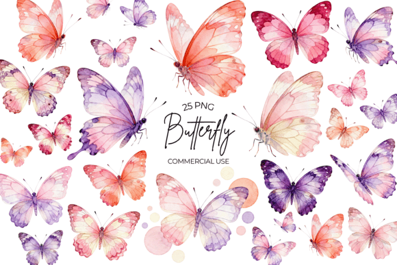Download Butterfly Watercolor Clipart Floral PNG - Floral png Collection