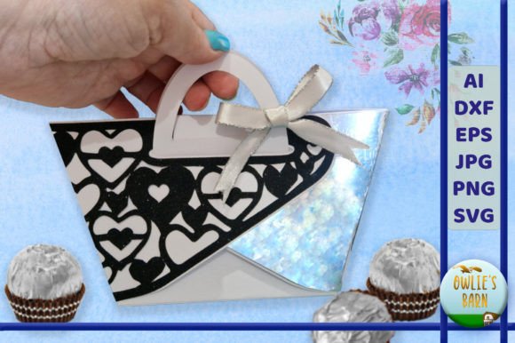 Download Heart Decorated Self Closing Bag - Premium Resources